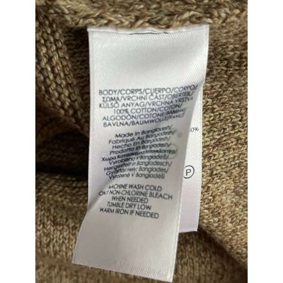 🔧Men’s Knit Sweater Big Tall Size 2X Chaps Crew Neck Long Sleeve Nat Heather - Picture 11 of 11